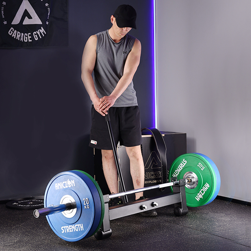 ANICZON M109 Barbell Jack with Handle – Heavy Duty Deadlift Weight Plate Loading Tool