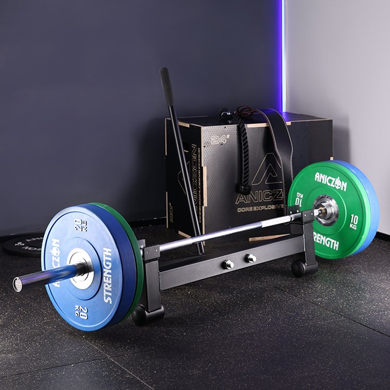 ANICZON M109 Barbell Jack with Handle – Heavy Duty Deadlift Weight Plate Loading Tool